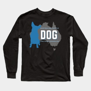 Australian Cattle Dog Steel Coated Marshmallow Long Sleeve T-Shirt